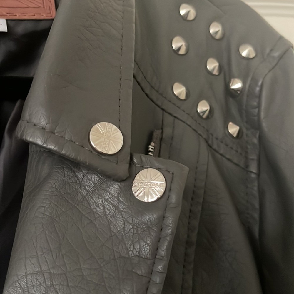 Faux leather moto jacket - Picture 4 of 5